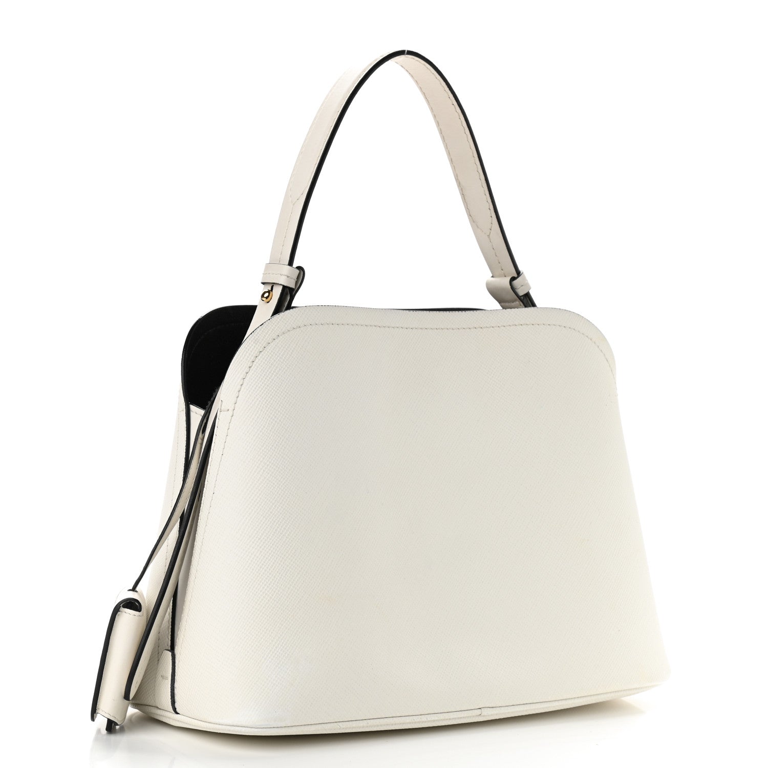 Prada Saffiano Cuir Medium Matinee Tote Cloudy Grey 2 of 13