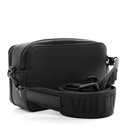 Louis Vuitton Calfskin Aerogram Alpha Wearable Wallet Black 3 of 11