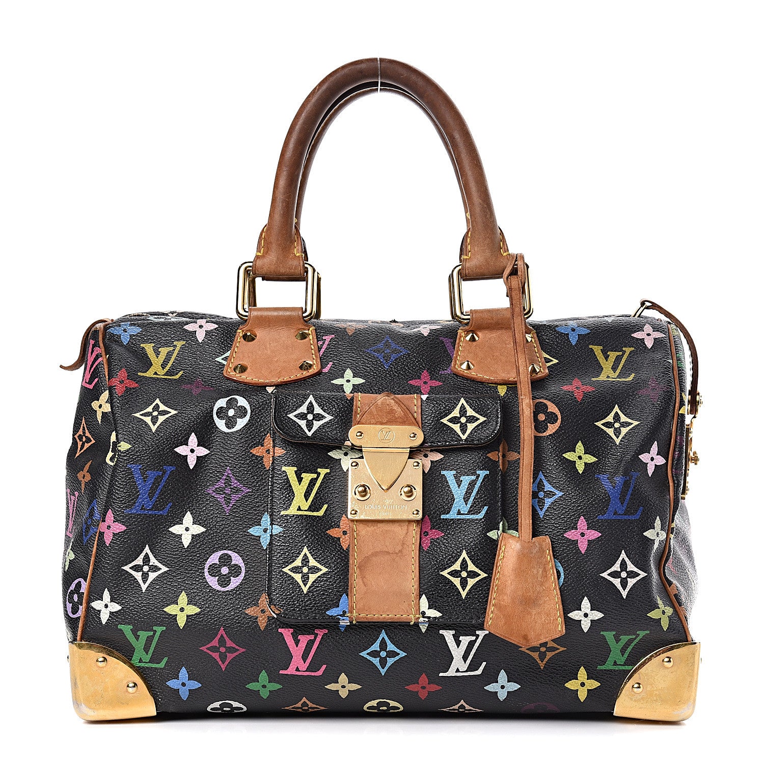 Louis Vuitton Monogram Multicolor Speedy 30 Black 1 of 18