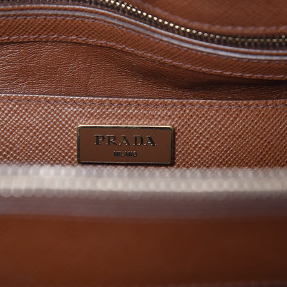Prada Saffiano Cuir Open Promenade Tote Palissandro 6 of 22