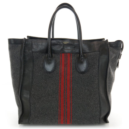 Celine Wool Racer Stripe Medium Luggage 9 of 15