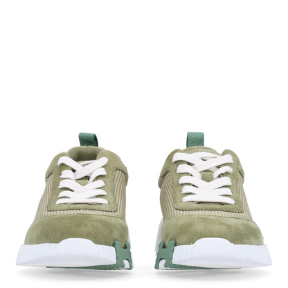 Hermes Technical Mesh Suede Goatskin Bouncing Sneakers 35 Vert Celadon 3 of 12