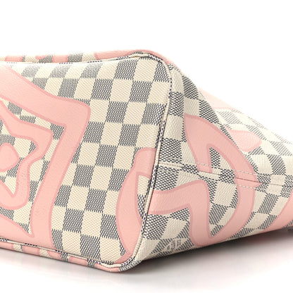 Louis Vuitton Damier Azur Tahitienne Neverfull MM 9 of 9