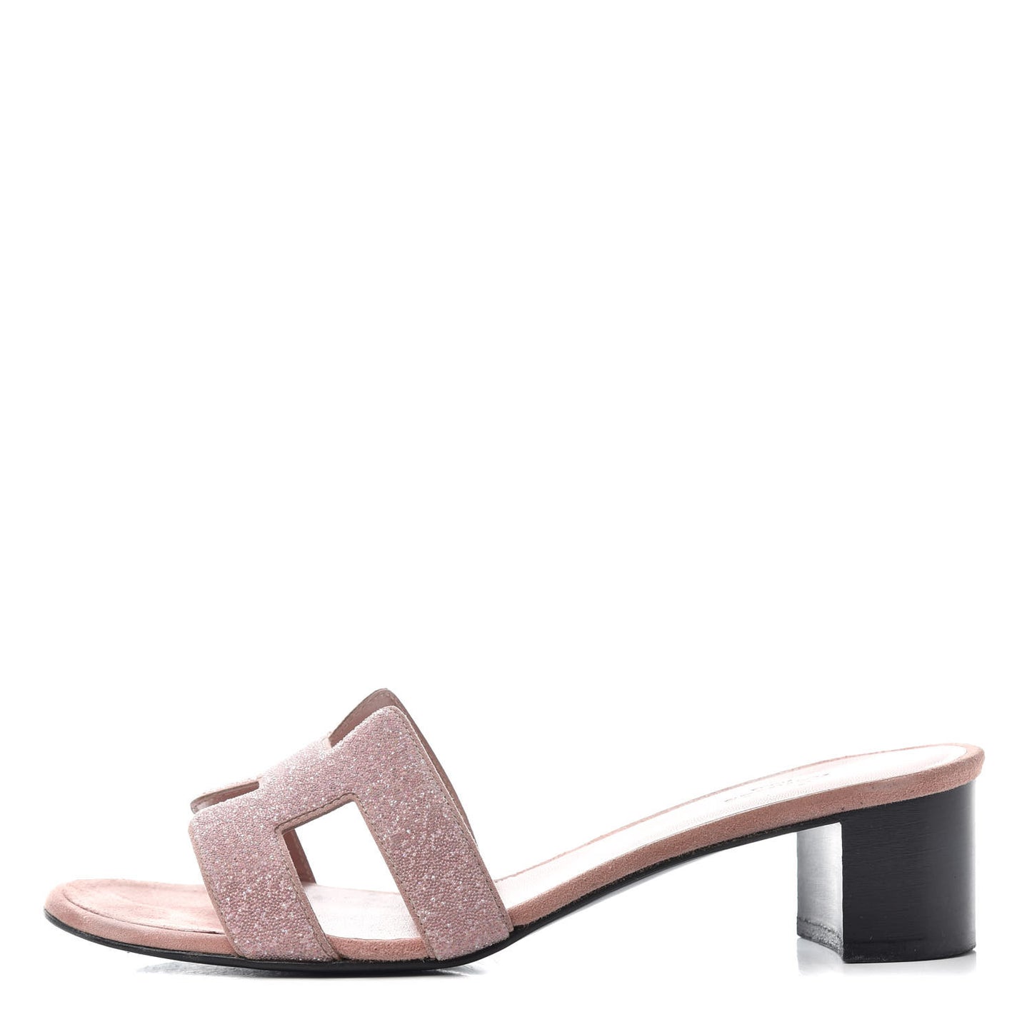 Suede Goatskin Crystal Oasis Sandals 38.5 Rose