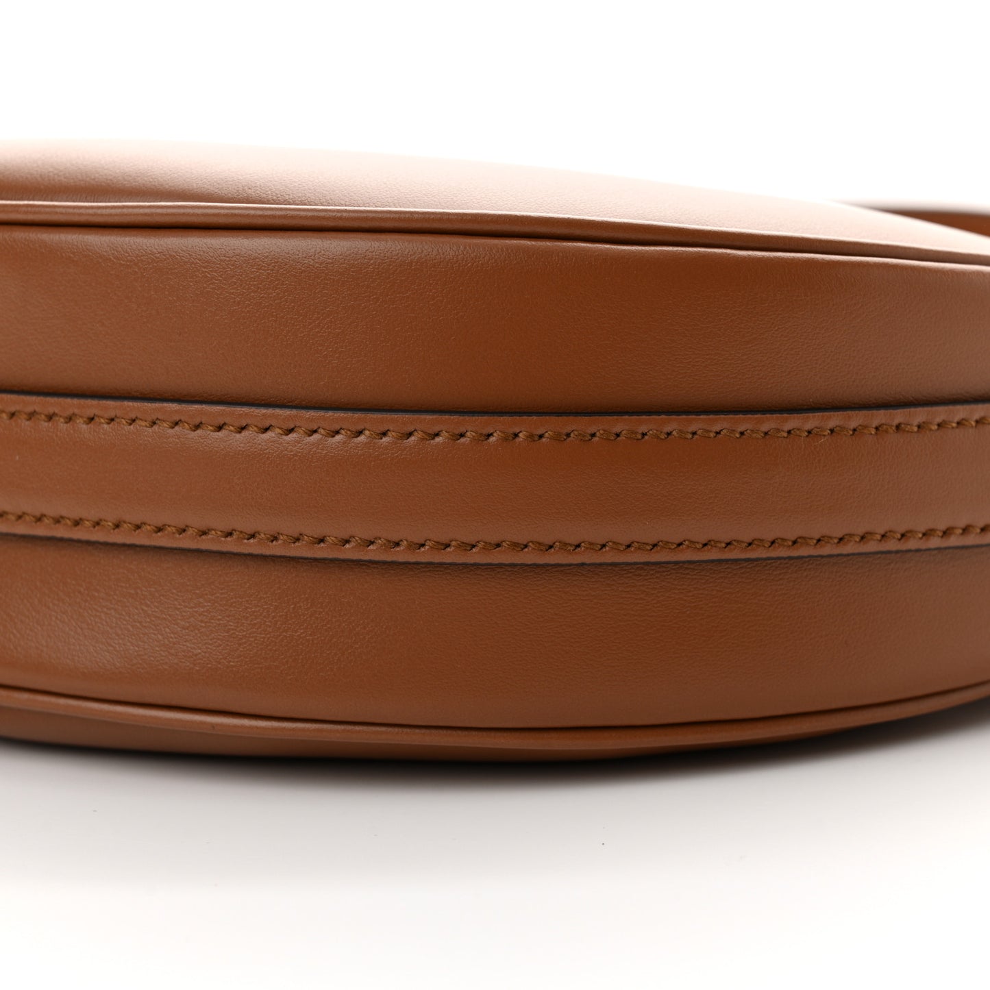 Soft Calfskin Arque Shoulder Bag Cognac