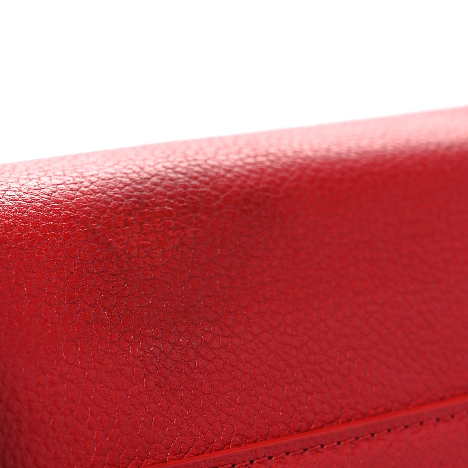 Saint Laurent Grained Calfskin Medium Monogram Sunset Satchel Red 12 of 12