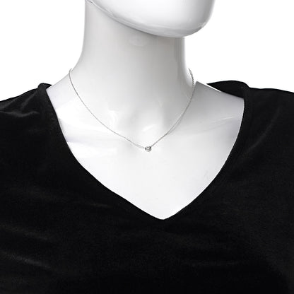 Cartier 18K White Gold Diamond LM D'Amour Pendant Necklace 2 of 6