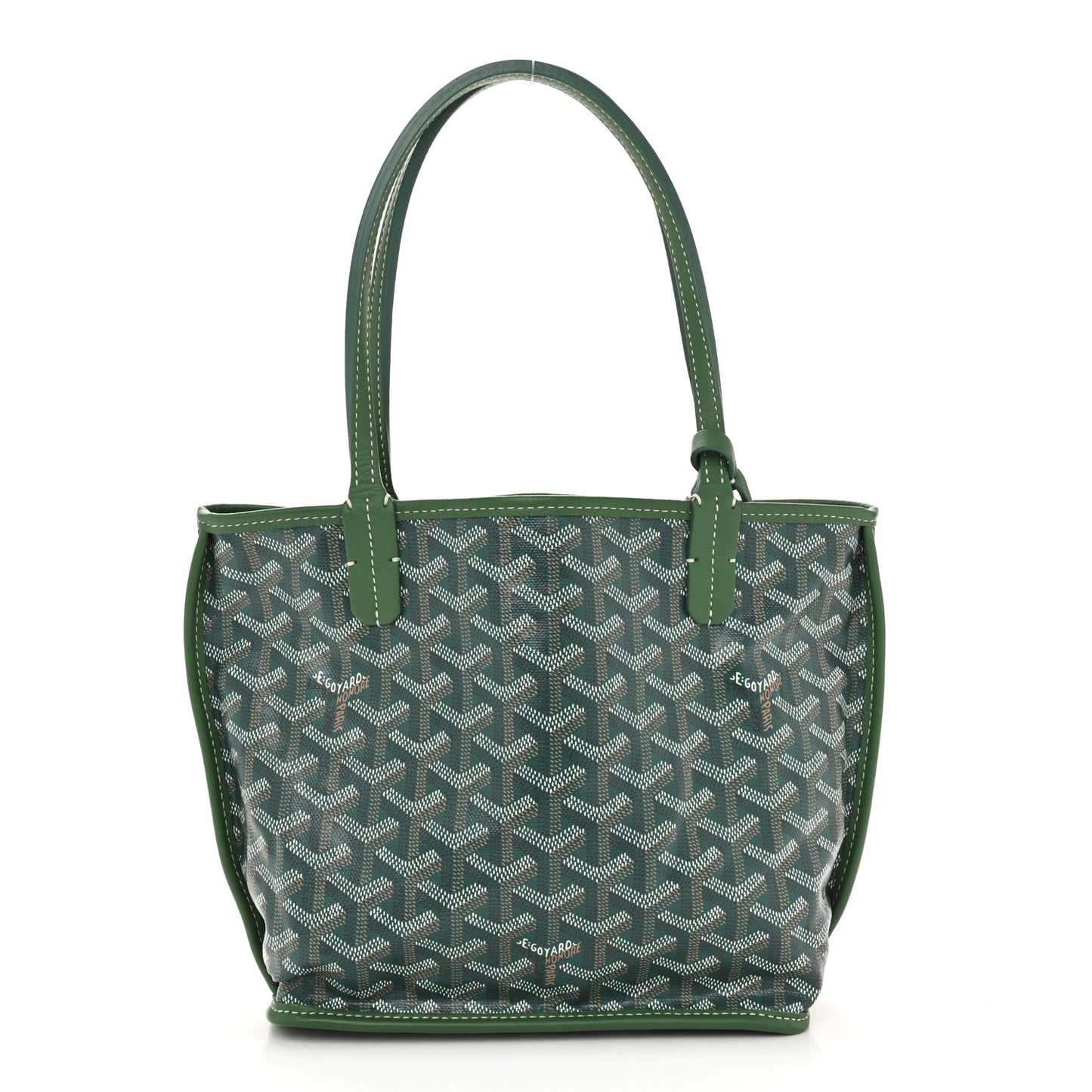 Goyardine Reversible Mini Anjou Green