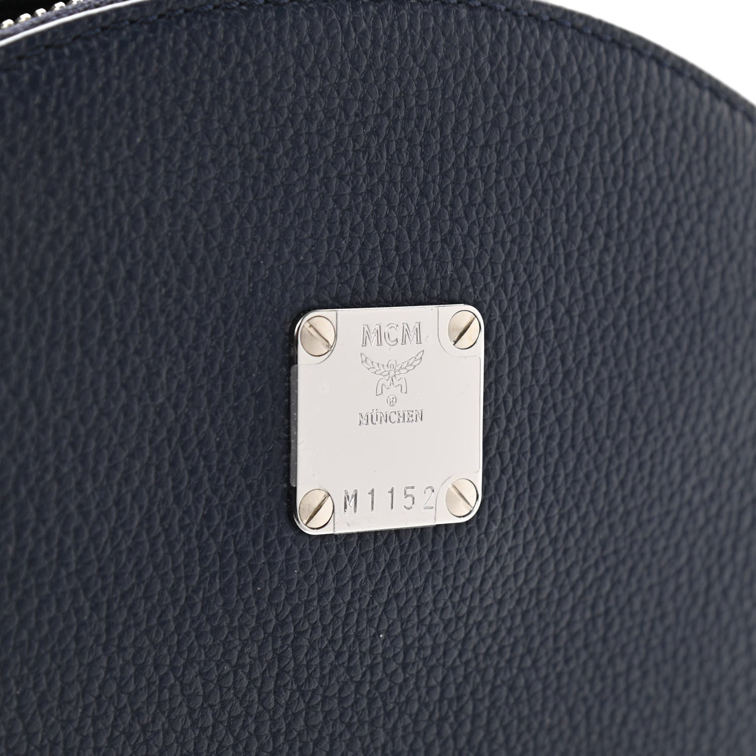 MCM Calfskin Visetos Floral Leopard Klassik Small Stark Backpack Blue Black 6 of 9