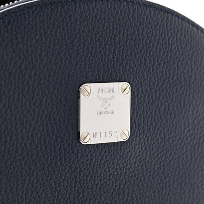 MCM Calfskin Visetos Floral Leopard Klassik Small Stark Backpack Blue Black 6 of 9