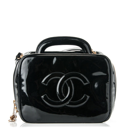Chanel Patent Vanity Cosmetic Case Black 1 of 7
