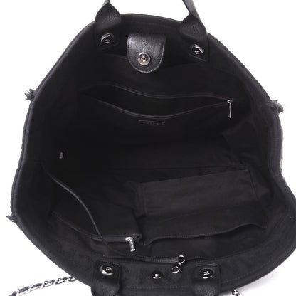 Chanel Canvas Extra Large Double Face Shopping Tote Black 4 of 12