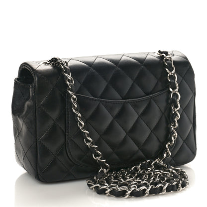 Chanel Lambskin Quilted Mini Rectangular Flap Black 2 of 10