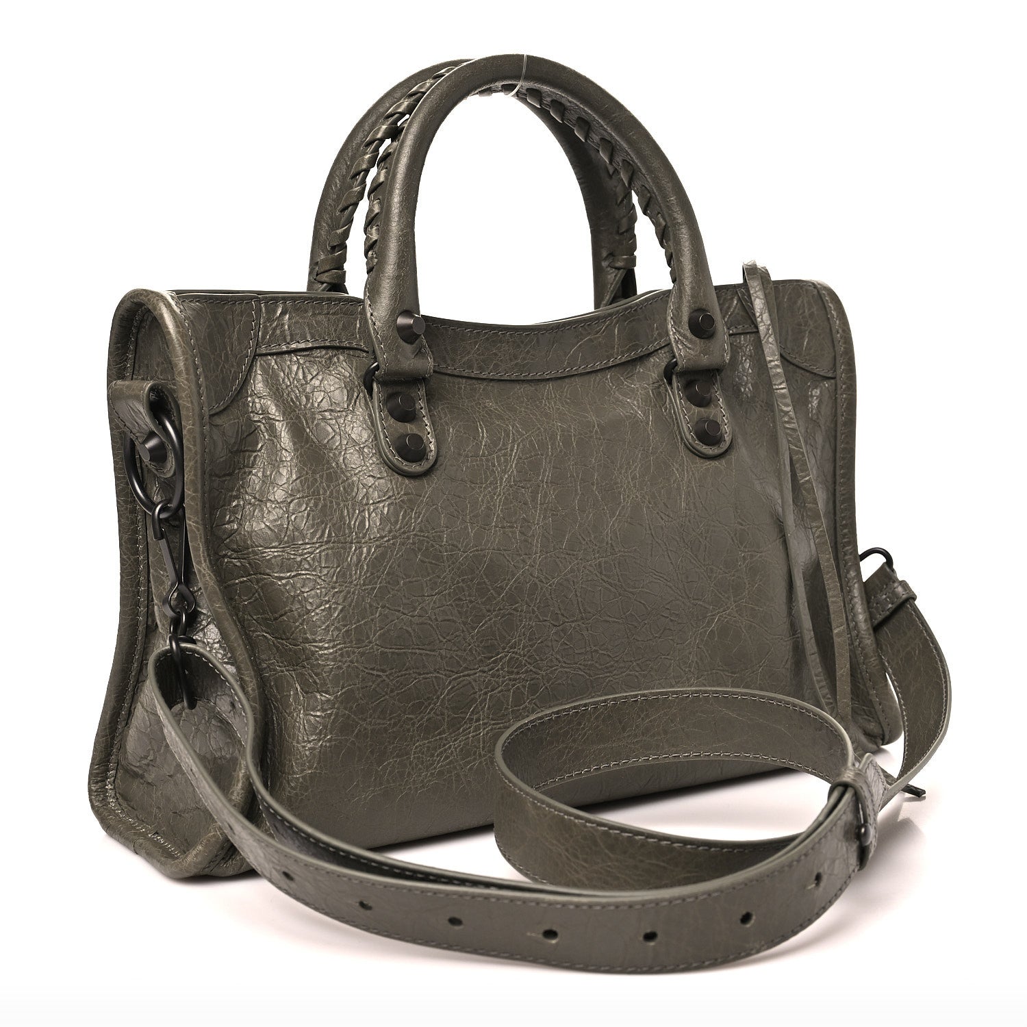 Balenciaga Agneau Arena Classic Hardware Small Le City Army Green 3 of 11