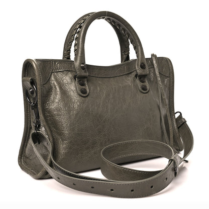 Balenciaga Agneau Arena Classic Hardware Small Le City Army Green 3 of 11