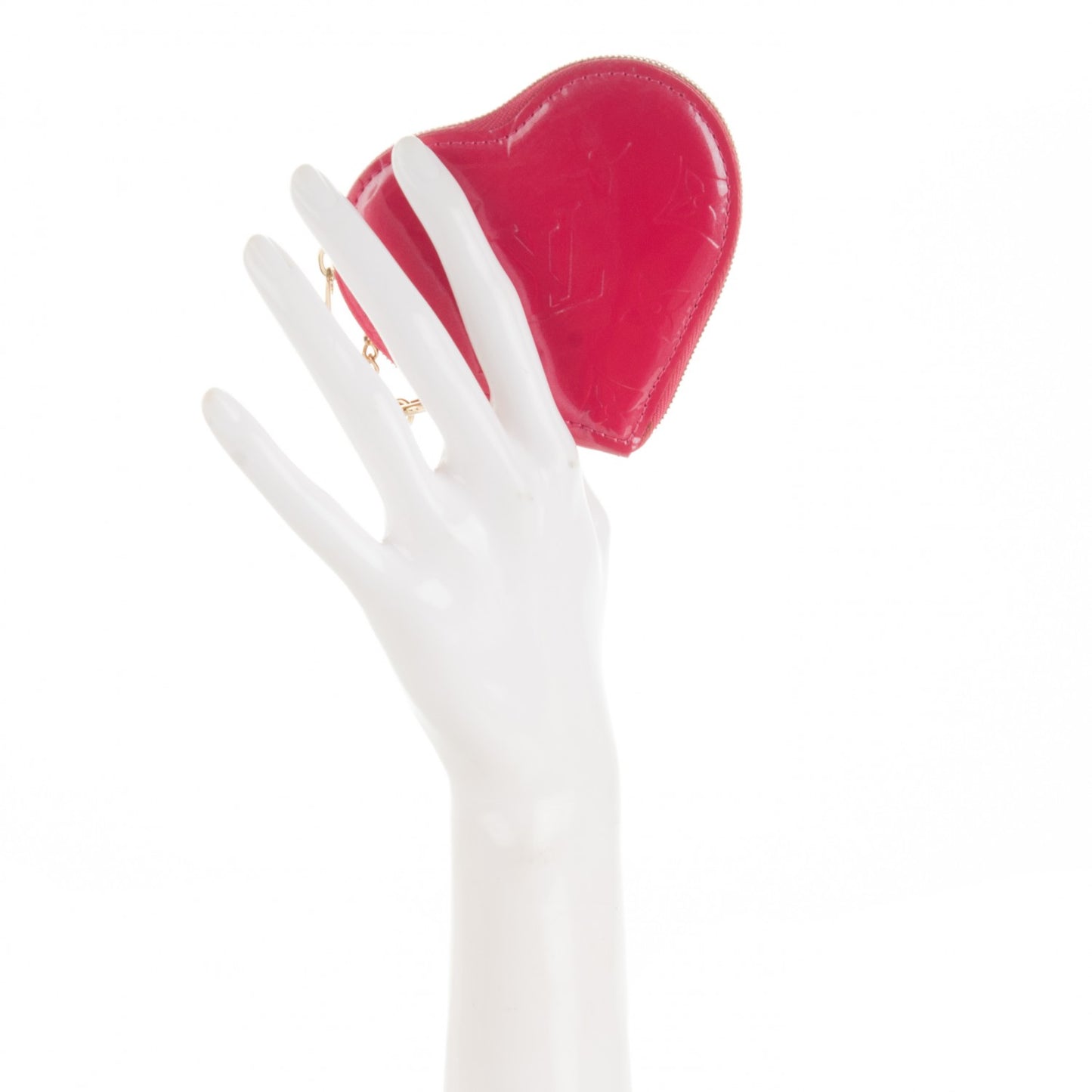 Vernis Heart Coin Purse Framboise
