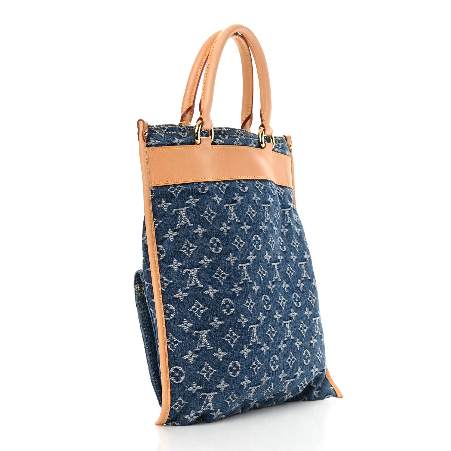 Louis Vuitton Monogram Denim Sac Plat 2 of 13