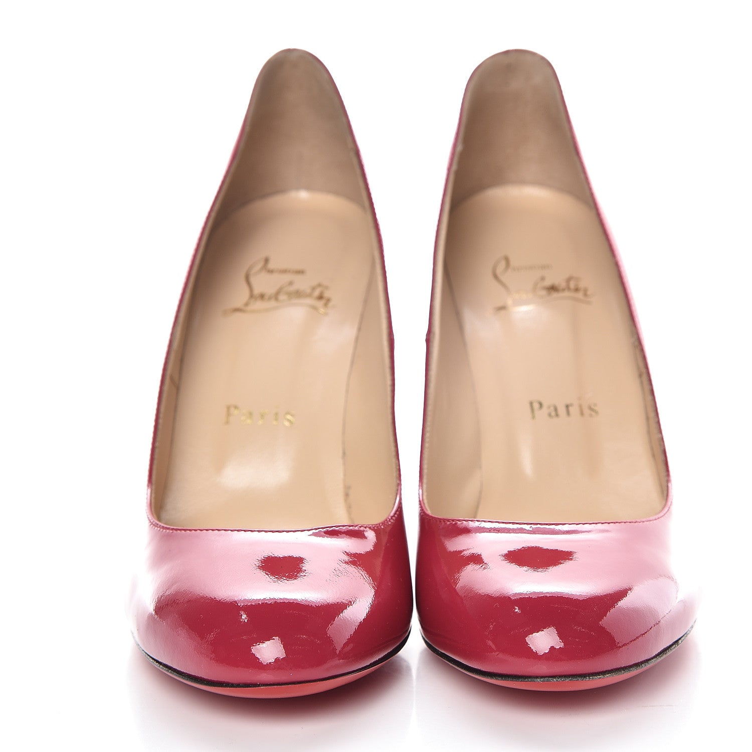 Christian Louboutin Patent Fifi 85 Pumps 37 Fuchsia 2 of 8