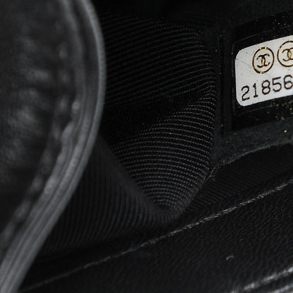 Chanel Calfskin Pleated Medium Boy Flap Black 7 of 8