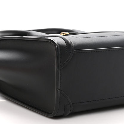Celine Smooth Calfskin Nano Luggage Black 9 of 11