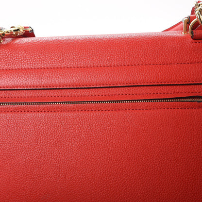 Celine Drummed Calfskin Suede Medium Trapeze Coquelicot 11 of 13