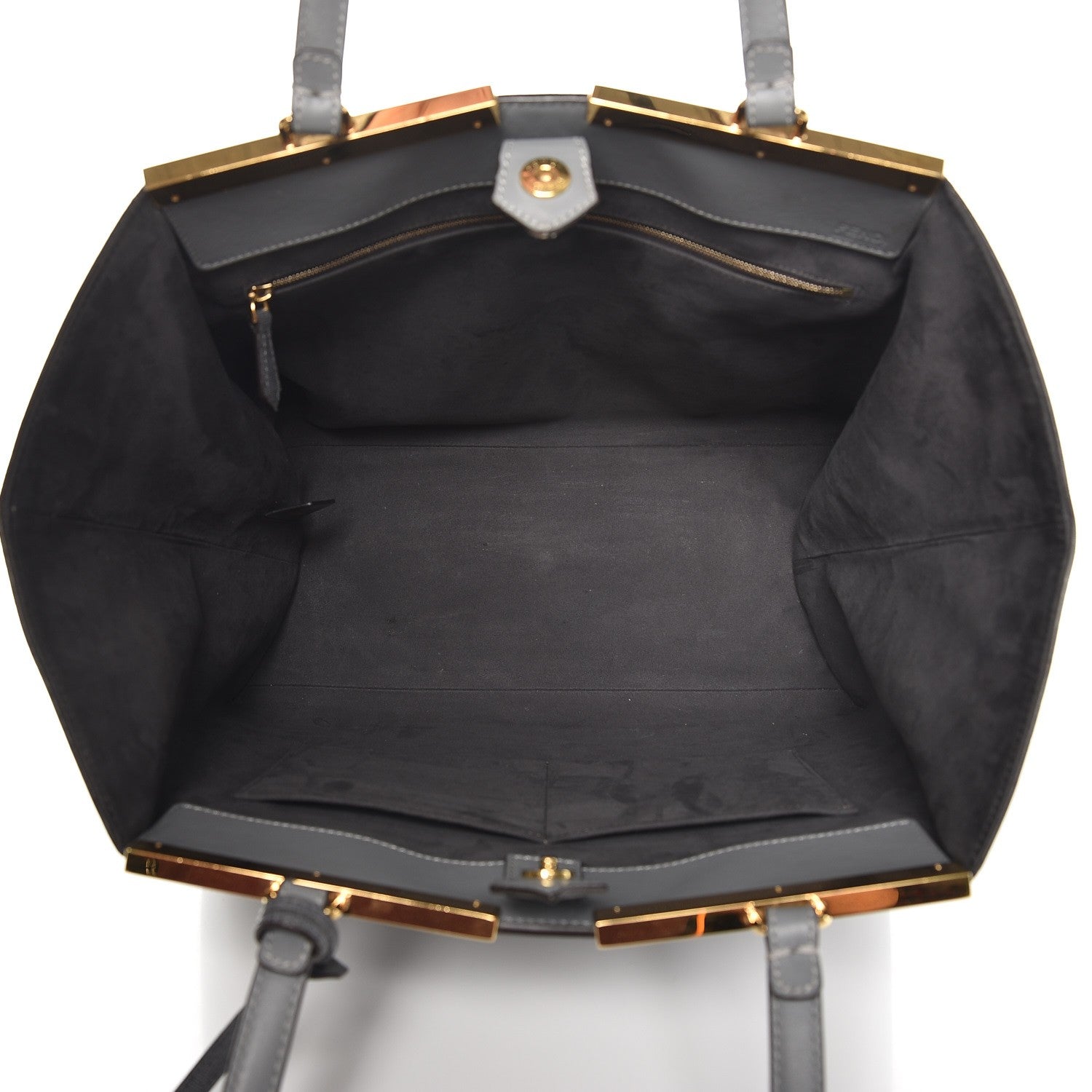 Fendi Vitello Elite Large 3Jours Tote Grigio 5 of 11