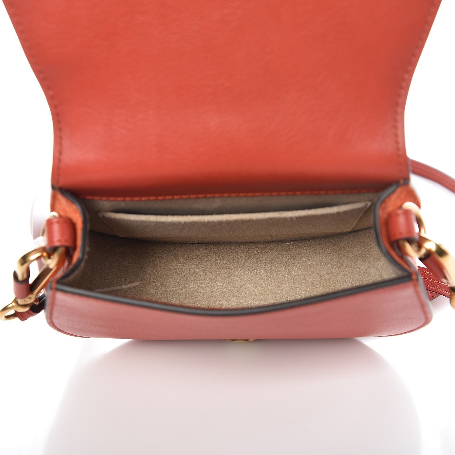 Chloe Calfskin Small Nile Bracelet Bag Earthy Red 5 of 7