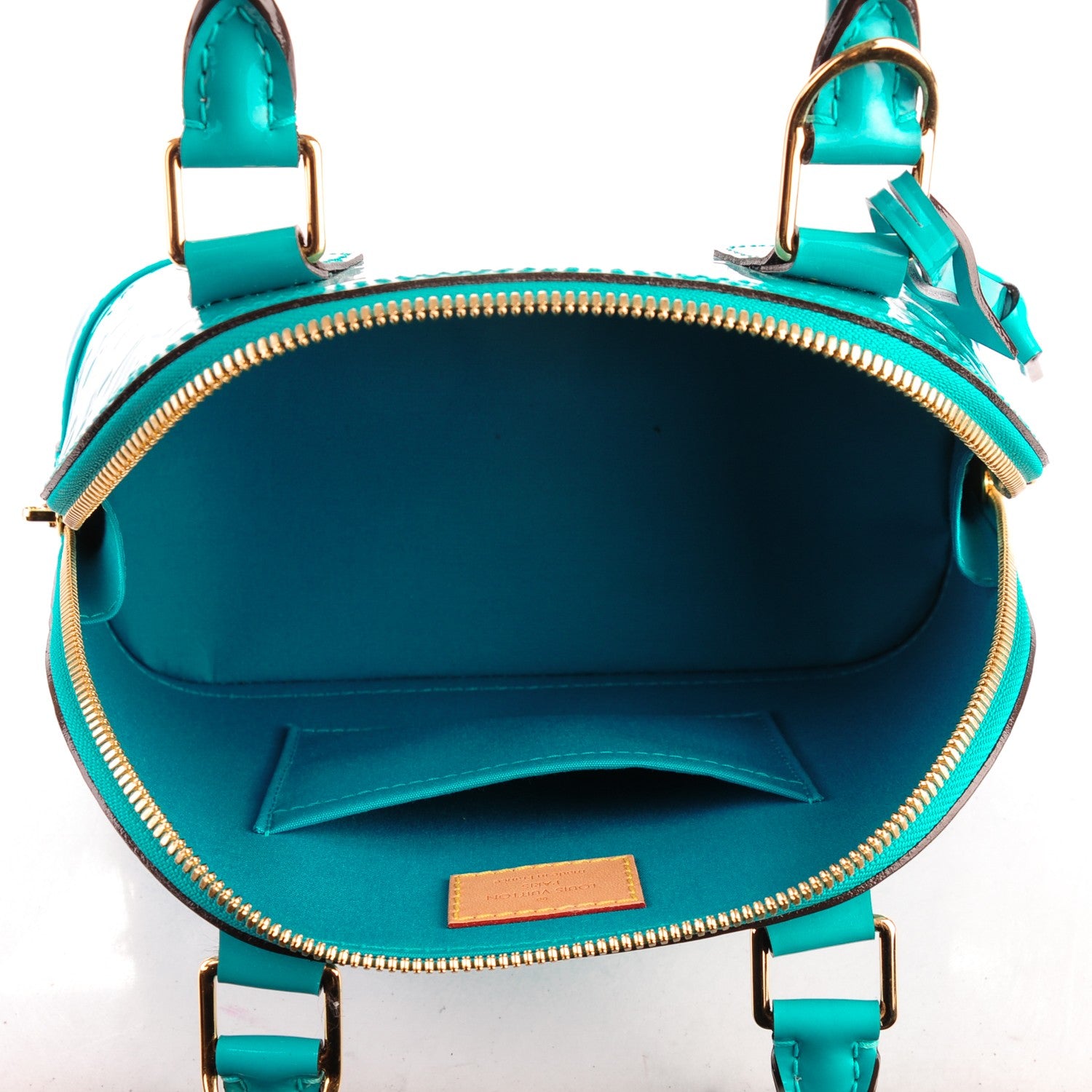 Louis Vuitton Vernis Alma BB Turquoise 5 of 7