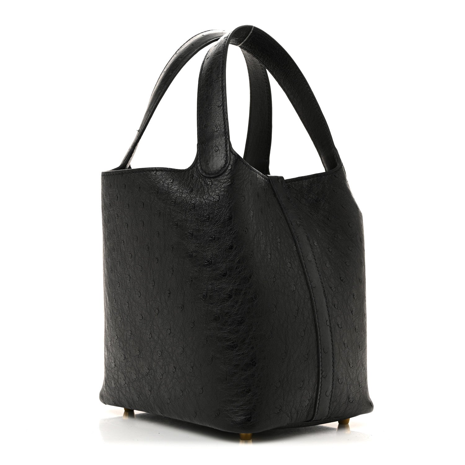 Hermes Ostrich Picotin Lock 18 Black 5 of 21
