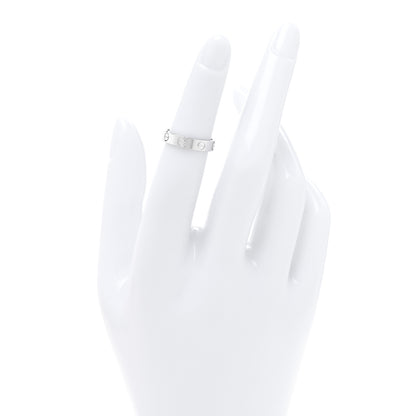 Cartier 18K White Gold 3.5mm LOVE Wedding Band Ring 47 4 2 of 4