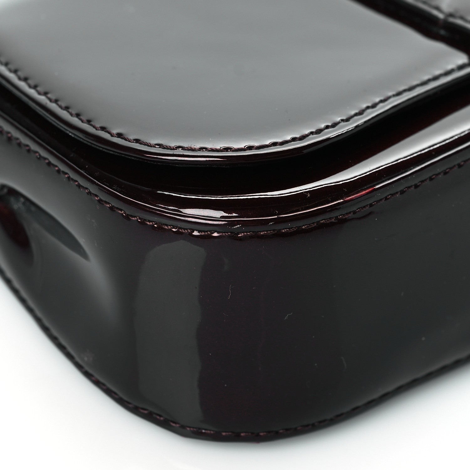 Louis Vuitton Patent Sobe Clutch Amarante 8 of 10