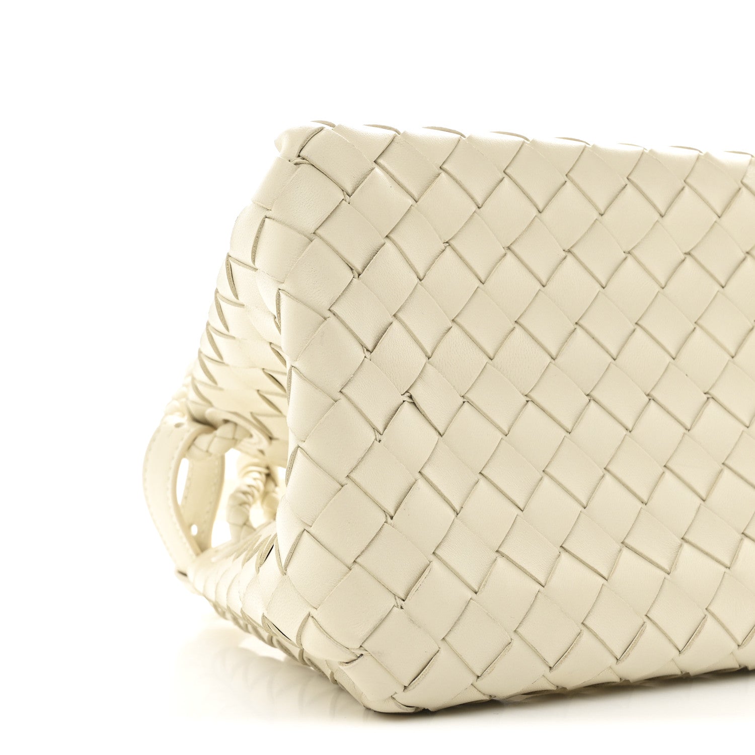 Bottega Veneta Nappa Intrecciato Small Parachute Shoulder Bag Sea Salt 8 of 9