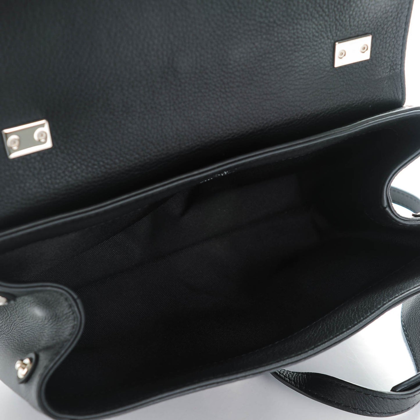 Calfskin Lockme II Chain Bag BB Black