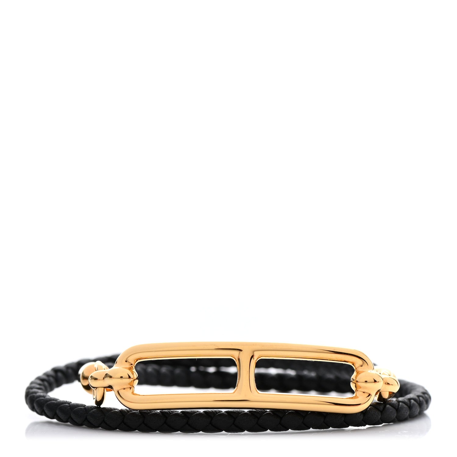 Hermes Swift Roulis Double Tour Bracelet T3 Black 1 of 5