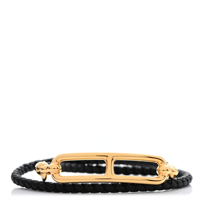 Hermes Swift Roulis Double Tour Bracelet T3 Black 1 of 5