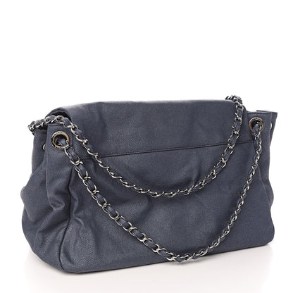 Chanel Denim CC Disc Accordion Flap Blue 3 of 9