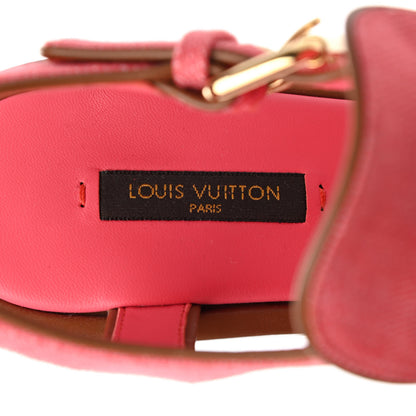 Louis Vuitton Canvas Destination Wedges 40 Grenade 7 of 8