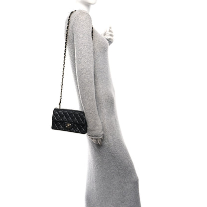 Chanel Lambskin Quilted Mini Rectangular Flap Black 2 of 12