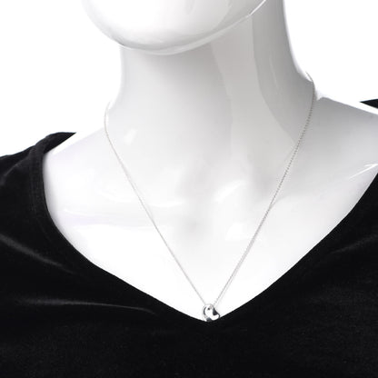 Tiffany Sterling Silver Elsa Peretti Full Heart Pendant Necklace 2 of 5