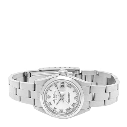 Rolex Stainless Steel 26mm Oyster Perpetual Date Watch White Roman 79160 2 of 4