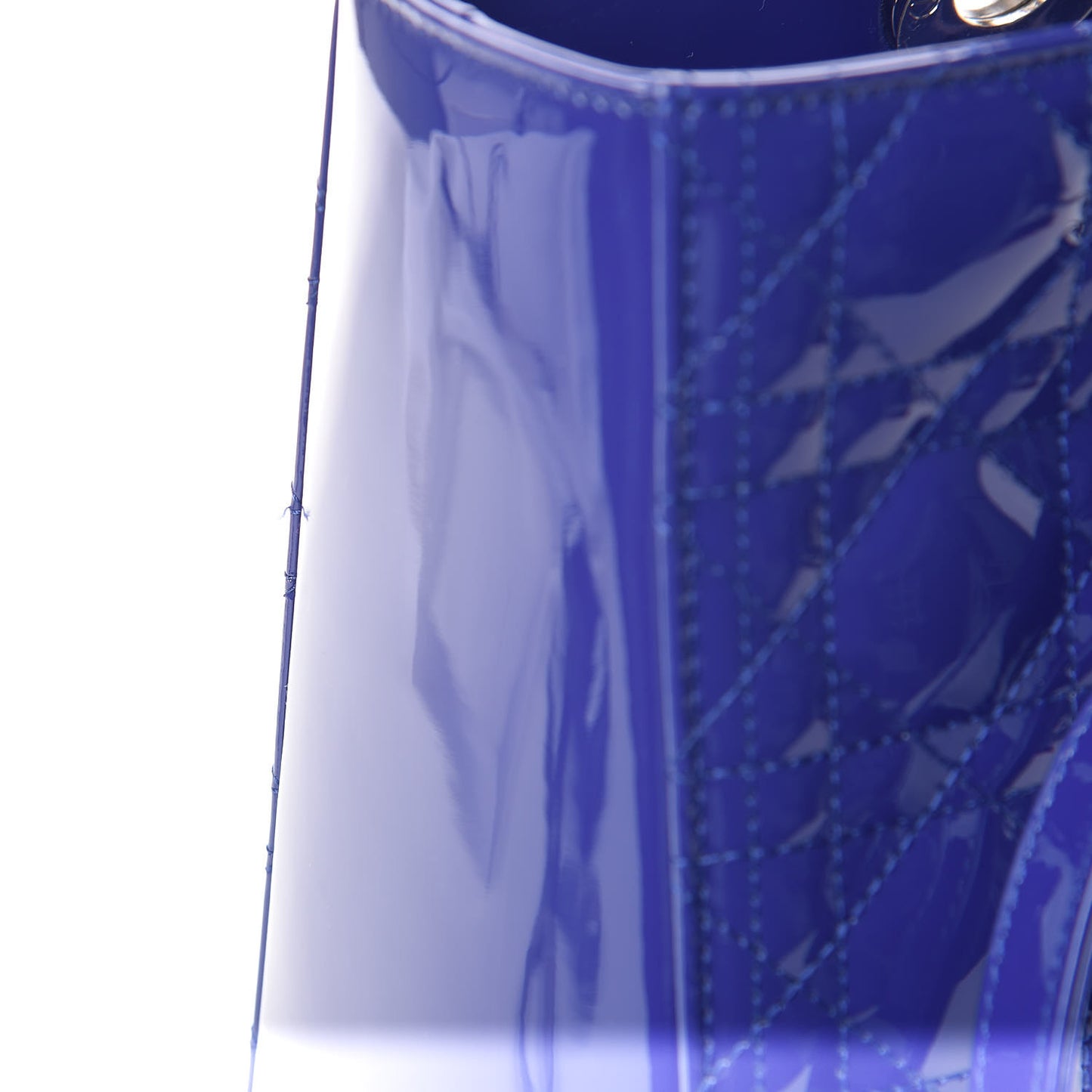 Patent Cannage Large Lady Dior Purple