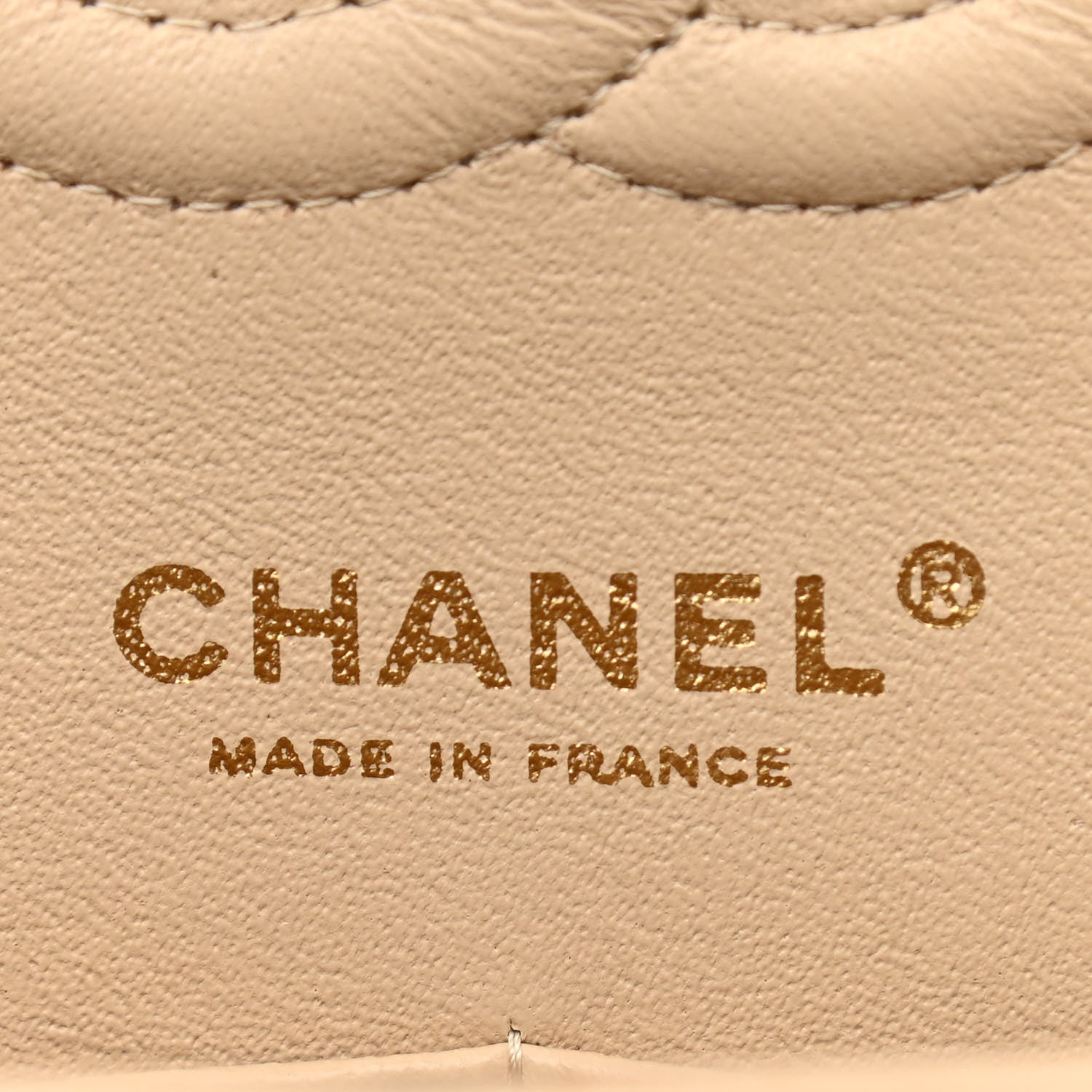 Chanel Caviar Quilted Medium Double Flap Beige 6 of 12
