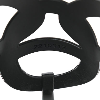 Hermes Rubber Womens Egerie Sandals 37 Black 8 of 9