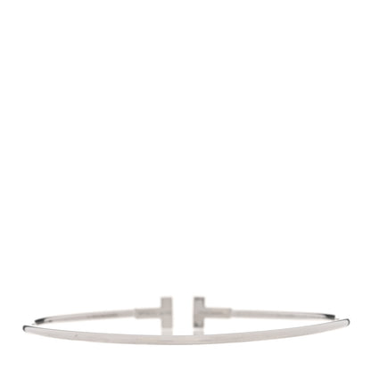 Tiffany 18K White Gold Narrow T Wire Bracelet 2 of 5