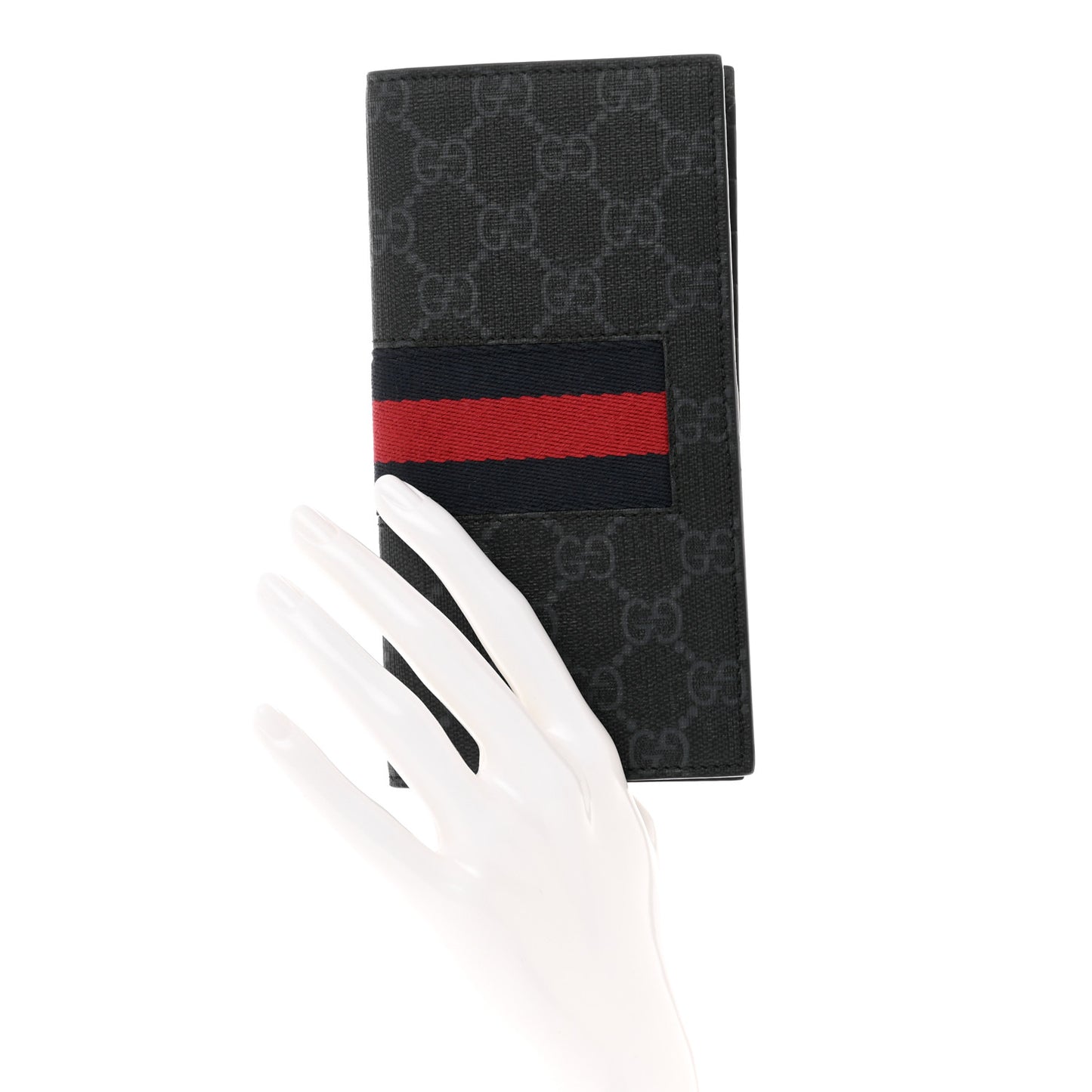 Guccissima Signature Web New Web Long Wallet Black