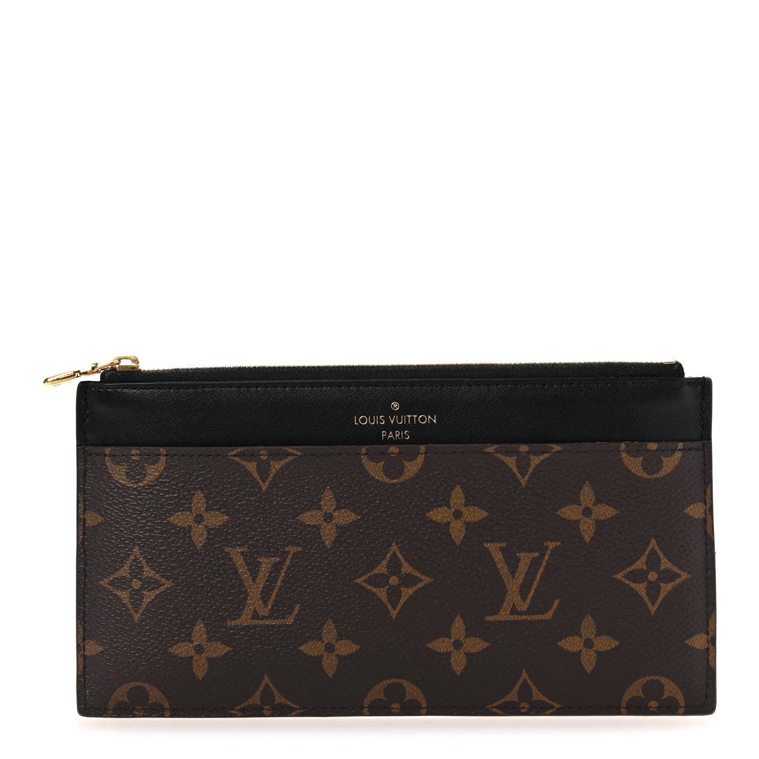 Louis Vuitton Monogram Slim Purse Black 1 of 7