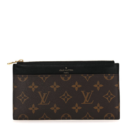 Louis Vuitton Monogram Slim Purse Black 1 of 7