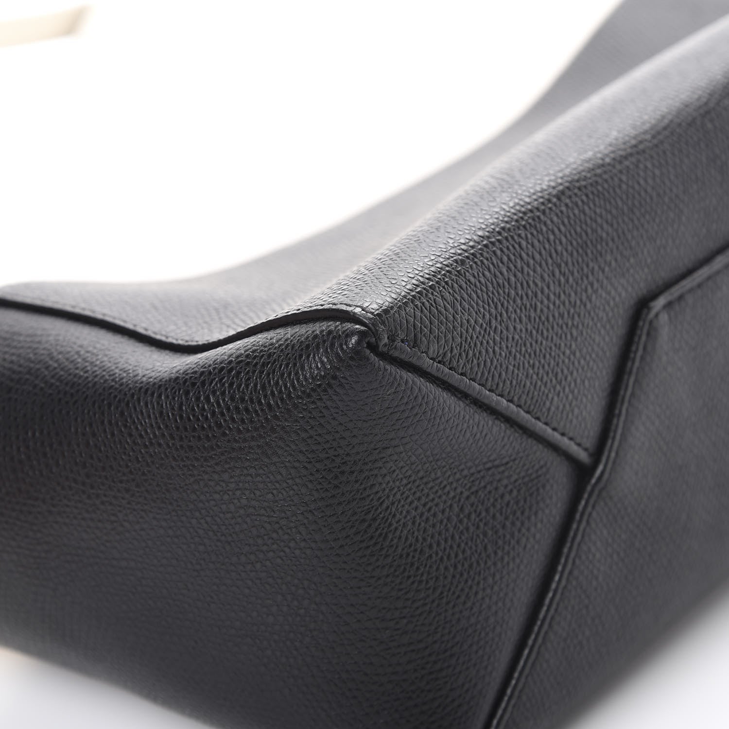 Celine Grained Calfskin Small Vertical Bi-Cabas Cream Black 11 of 12