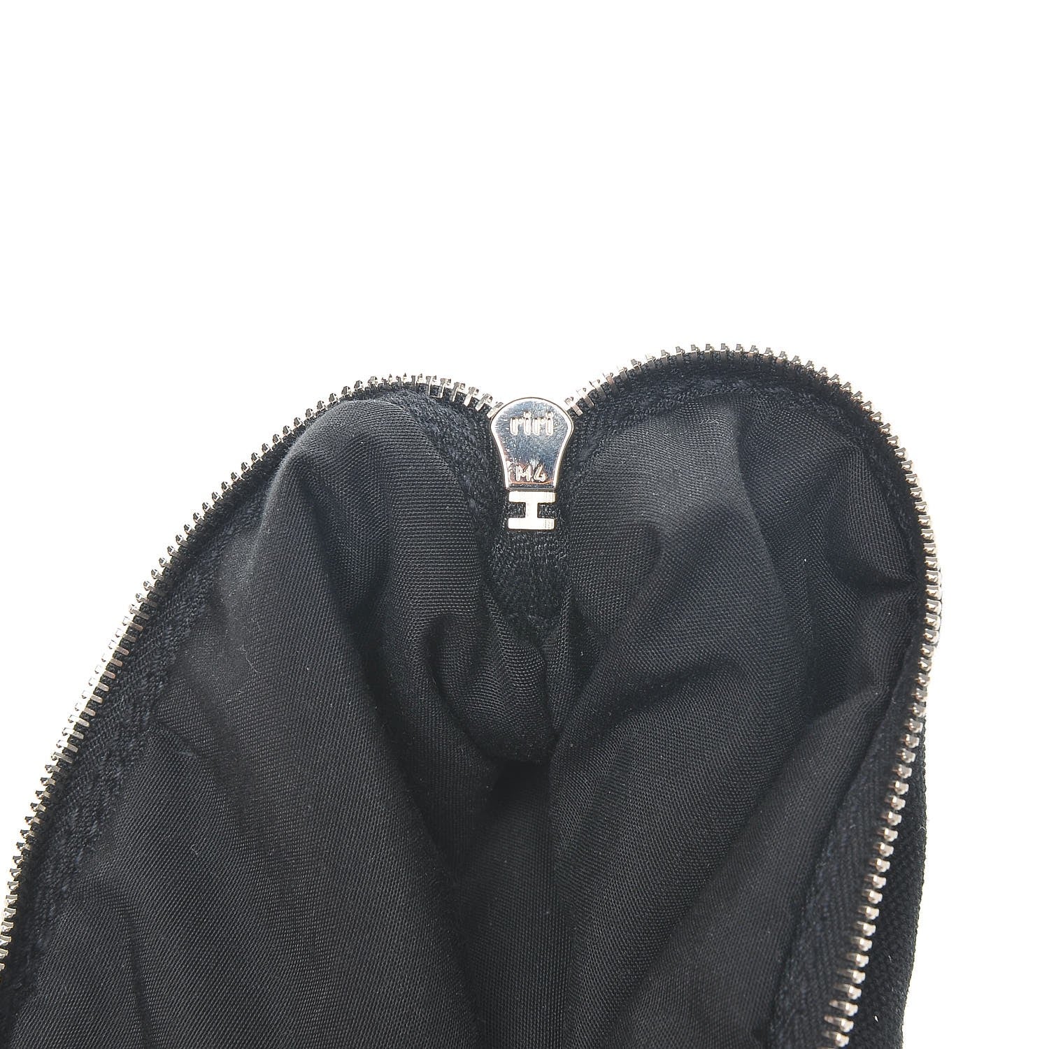 Hermes Cotton Canvas Bolide Travel Cosmetic Pouch Black 9 of 9