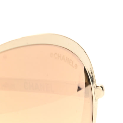 Chanel Round Mirror Sunglasses 4206 Gold 7 of 8